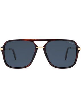Women's Green Retro Square Polarized Lens Trendy Aviator 90s Shades SJ2229